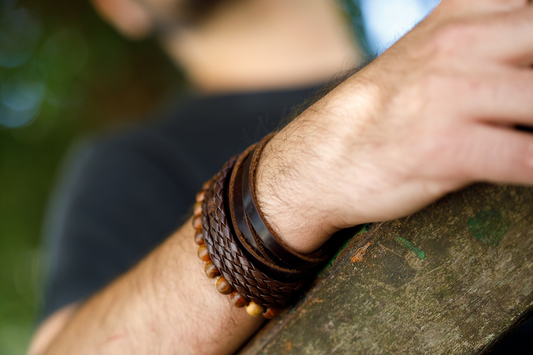 Braided Leather Cords bracelets