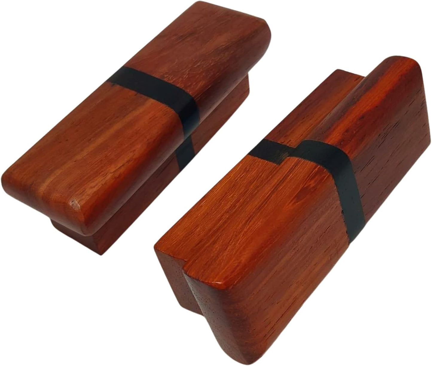 Handmade Wood Drawer Pulls Pack of 2 - Exotic Hardwoods