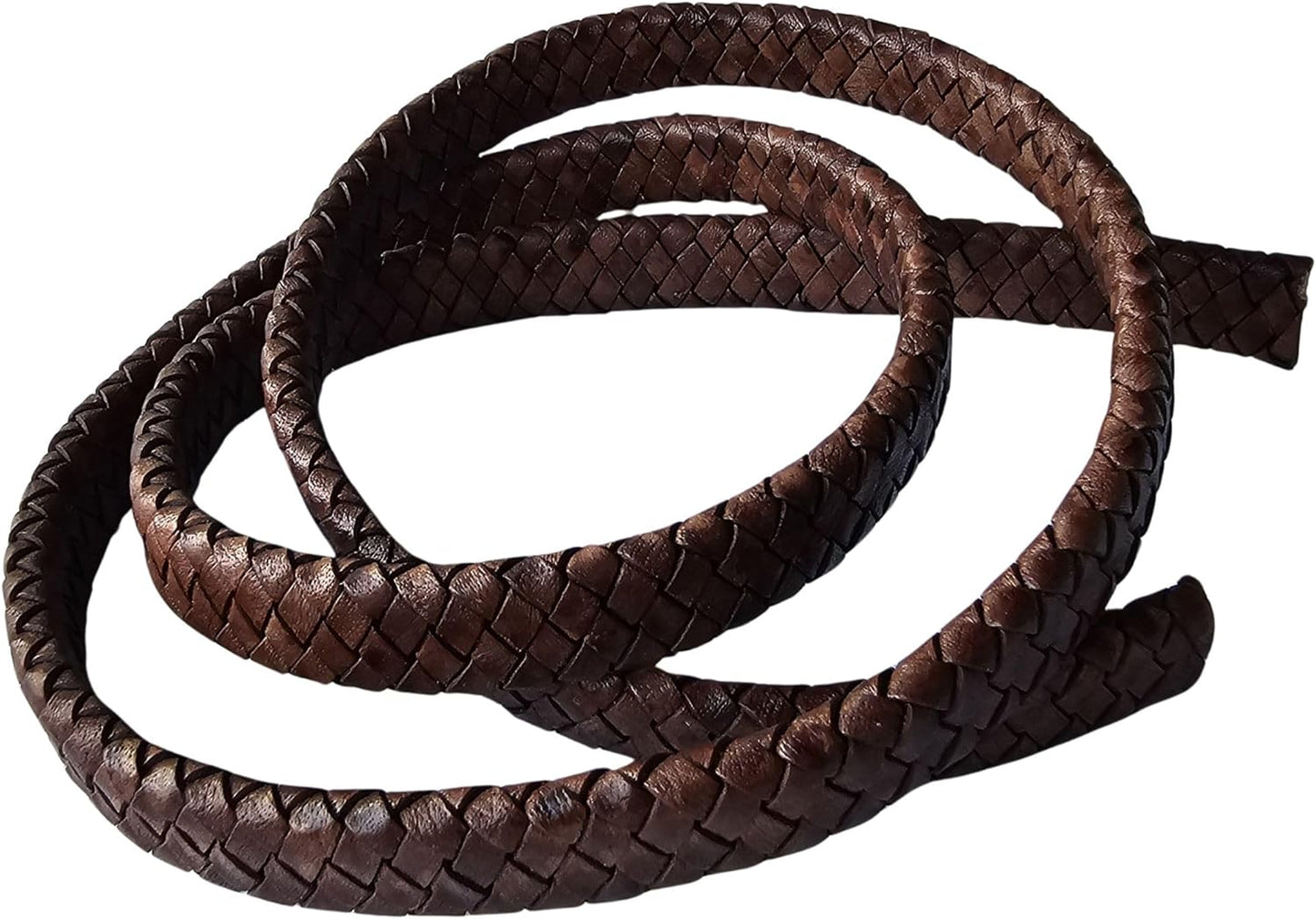 Braided Leather Strap For Bracelet Making 5/8" Wide, 39" Long