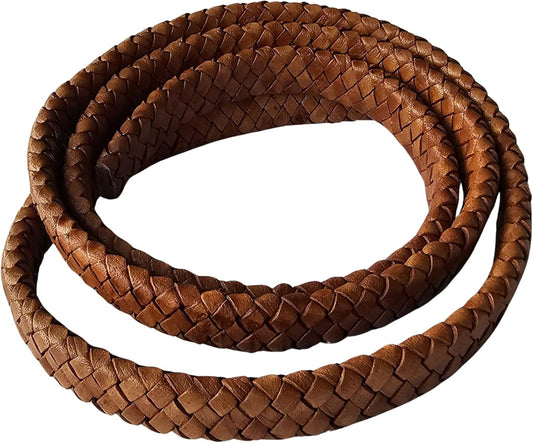 Braided Leather Strap For Bracelet Making 5/8" Wide, 39" Long