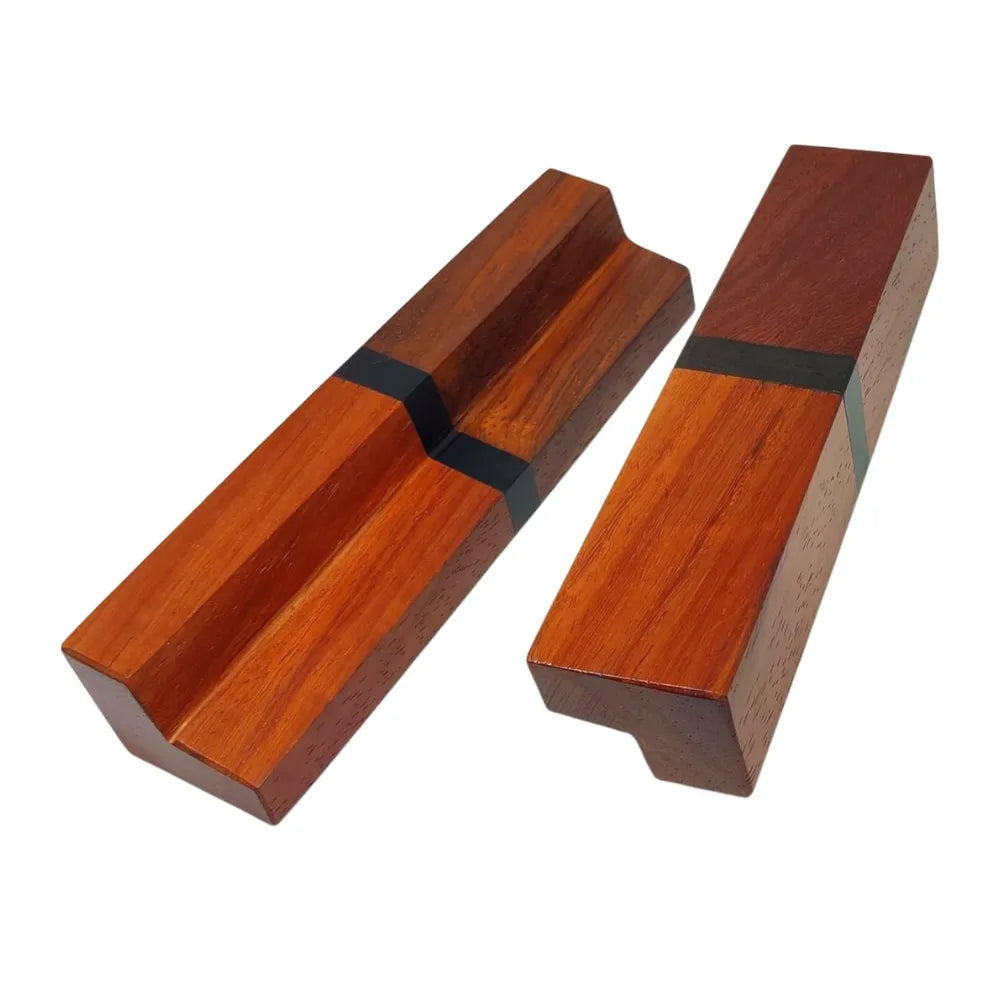 Handmade Wood Drawer Pulls Pack of 2 - Exotic Hardwoods