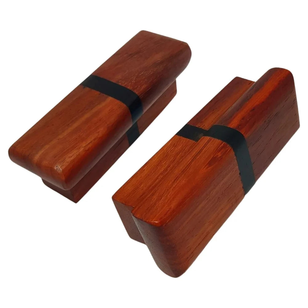 Handmade Wood Drawer Pulls Pack of 2 - Exotic Hardwoods