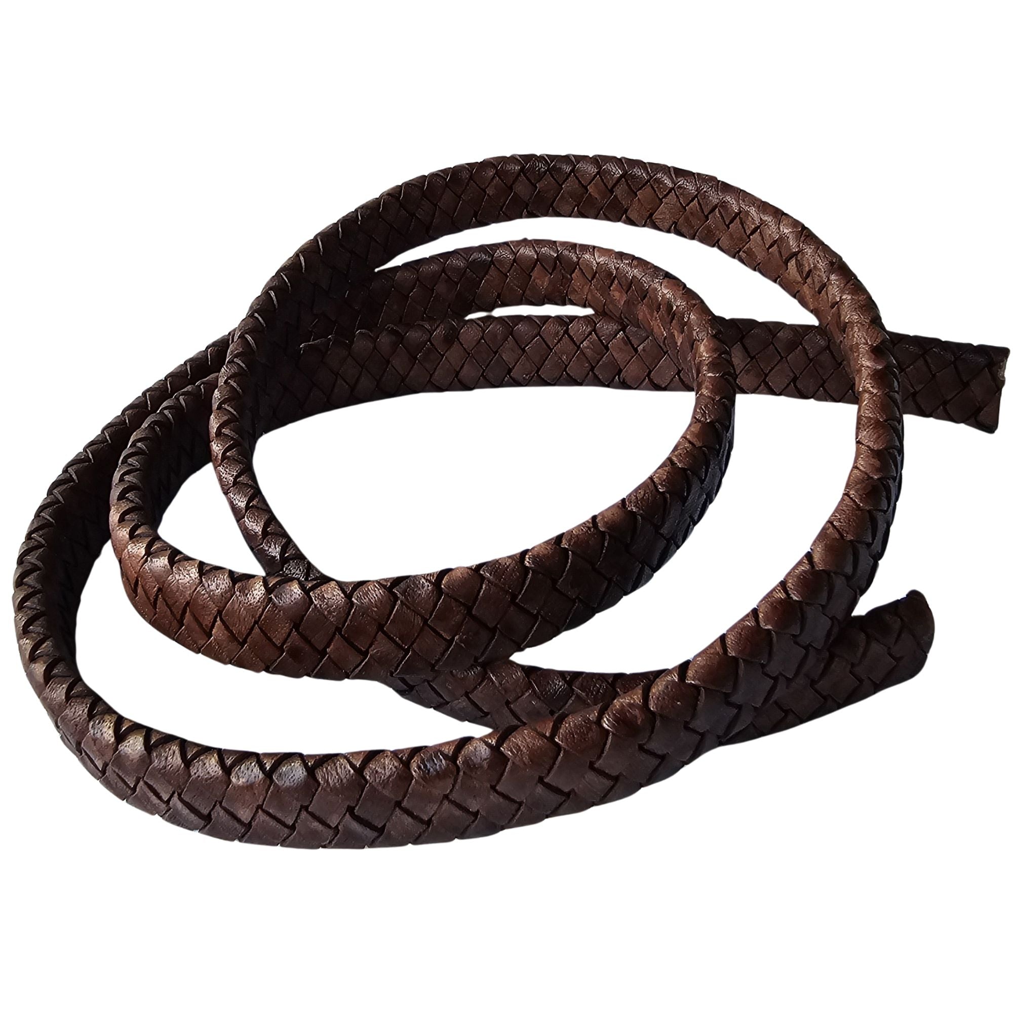 Braided Leather Strap For Bracelet Making 5/8" Wide, 39" Long