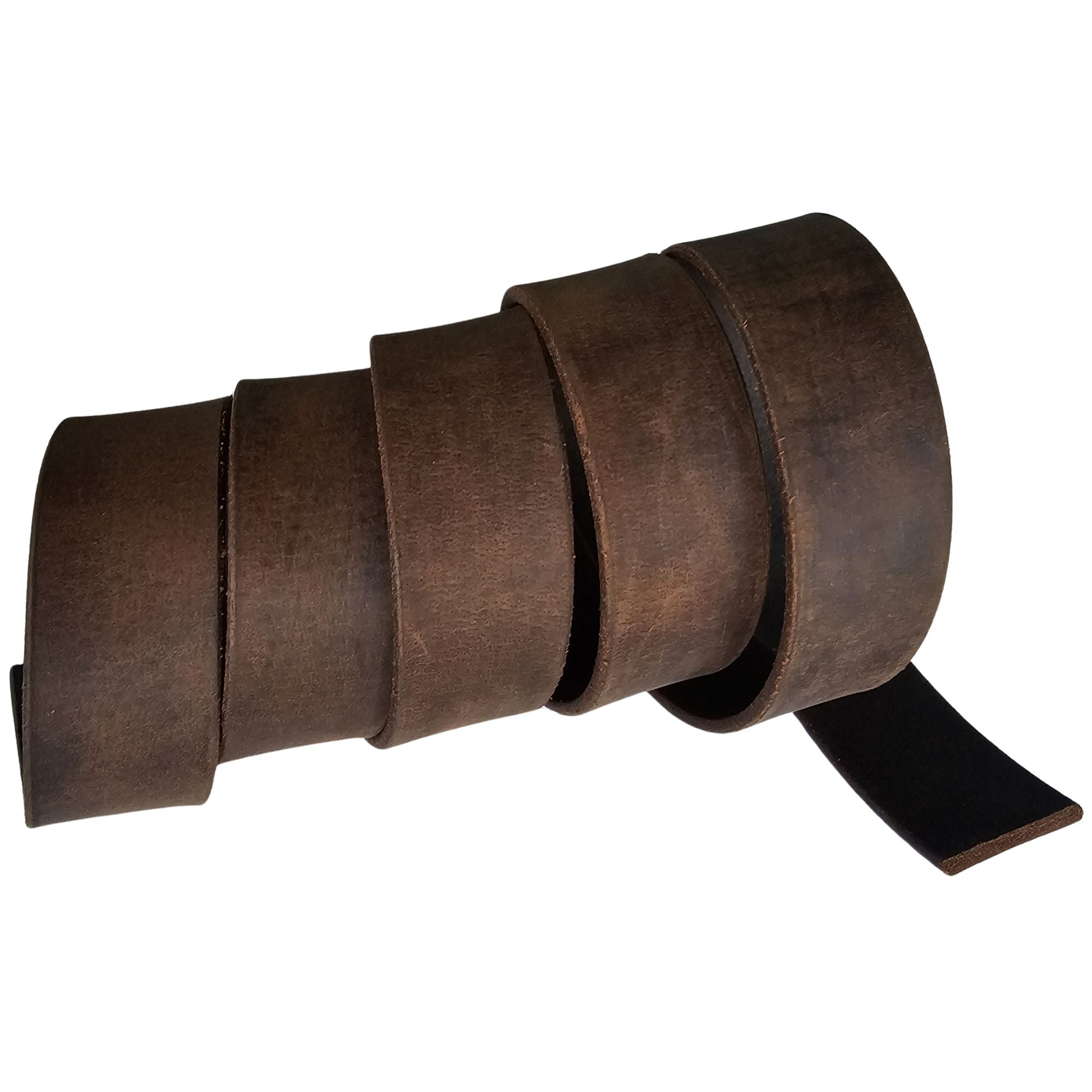 Oiled Rounded Edges Leather Strap 1-3/8" Wide x 60" Long Heavyweight 10oz
