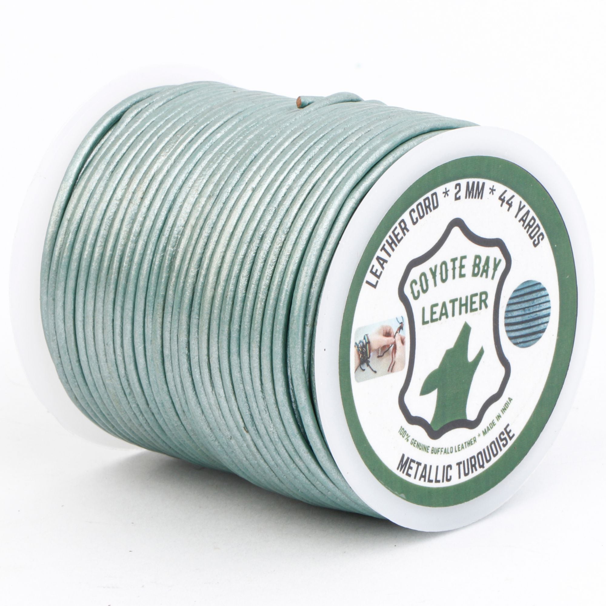 Round Leather Cord Metallic Colors