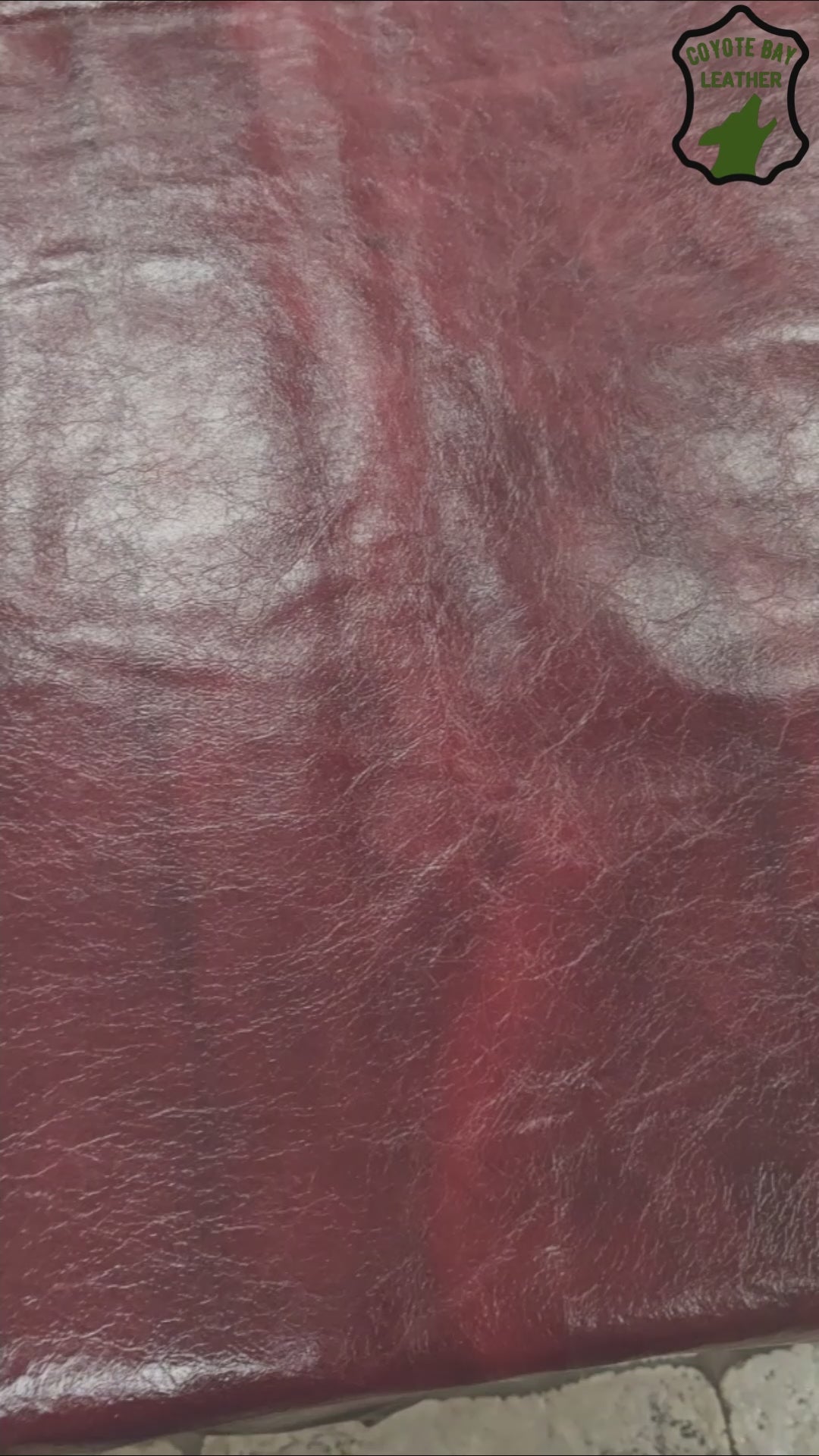 Full Grain Polished Buffalo Upholstery Leather Hide 40 sq ft Automotive Grade